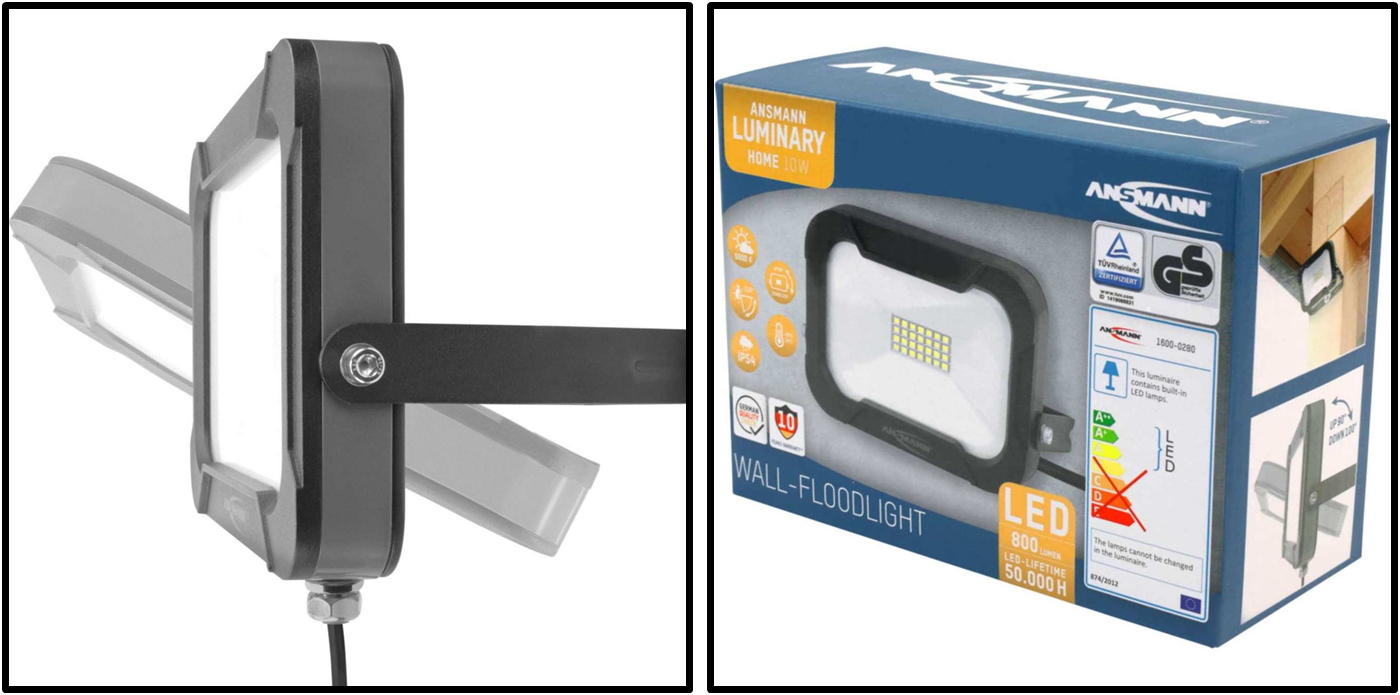 תאורת הצפה לד ANSMANN 1600-0280 WFL800